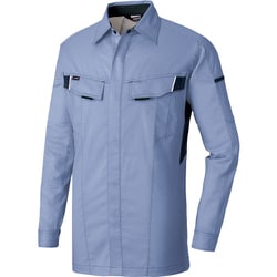 ニュームービンカット 長袖シャツ ミストバイオレット×ネイビー LL AZ6835-076-LL