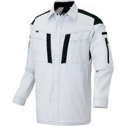 ニュームービンカット フルハーネス仕様長袖シャツ シルバーグレー 5L AZ6836-003-5L