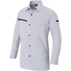 ニュームービンカット 長袖シャツ（男女兼用）AZ6845 シルバーグレー 3L AZ6845-003-3L