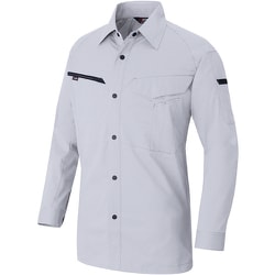 ニュームービンカット 長袖シャツ（男女兼用）AZ6845 シルバーグレー 6L AZ6845-003-6L