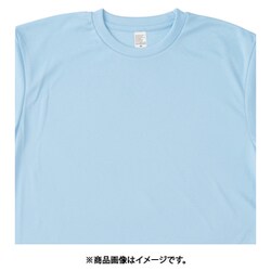 ドライ半袖Tシャツ（ポケット無し）（男女兼用） AZ8090 ライトブルー 4L AZ8090-007-4L