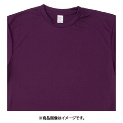 ドライ半袖Tシャツ(ポケット無し)(男女兼用) AZ8090 パープル 4L AZ8090-069-4L