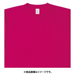 ドライ半袖Tシャツ(ポケット無し)(男女兼用) AZ8090 ホットピンク 4L AZ8090-139-4L