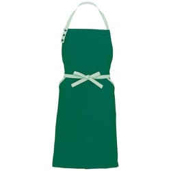 胸当てエプロン（コードレーン配色）AZ8651 グリーン F AZ8651-015-F