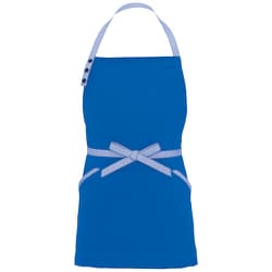 胸当てミニエプロン(コードレーン配色)AZ8652 ブルー F AZ8652-006-F