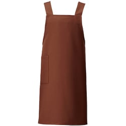 胸当てエプロン ブラウン HS2506-025-F