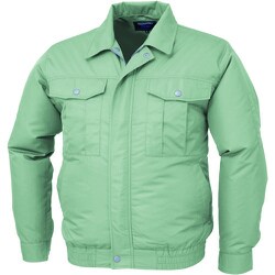 空調服ポリエステル100ブルゾン モスグリーン KU90540-K7-3L