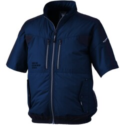 空調服半袖ブルゾン ディープネイビー XE98033-19-5L