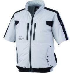 空調服半袖ブルゾン シルバーグレー XE98033-22-5L