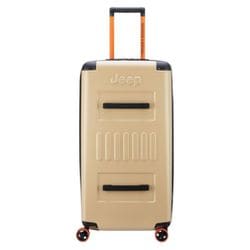 JEEP JH002B 80CM 4DW EXP TRUNK Lサイズ BROWN/拡張機能付き スーツケース J0274282807