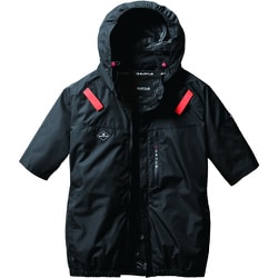 AC半袖ブルゾン ブラック AC2066-35-XL