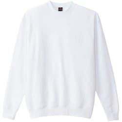 トレーナー(男女兼用)AZ10777 ホワイト LL AZ10777-101-LL