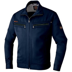 長袖ダブルジップブルゾン アジトスタンダード ネイビー 4L AZ11402-008-4L