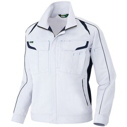 長袖ストレッチブルゾン(エコワーカーストレッチ) シルバーグレー M AZ1901-003-M