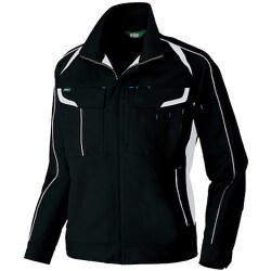 長袖ストレッチブルゾン(エコワーカーストレッチ) ブラック 3L AZ1901-010-3L