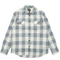 タマロロングスリーブシャツアジアンフィットメン メンズ シャツ silver sage-strata（1303） Lサイズ（日本：XLサイズ） 1015-01431