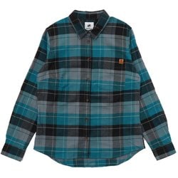 トロバットロングスリーブシャツアジアンフィット レディース シャツ strata-deep teal（00823） Mサイズ（日本：Lサイズ） 1015-01491