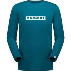 QDロゴプリントロングスリーブTシャツアジアンフィット メンズ カットソー deep teal PRT2（40327） Mサイズ（日本：Lサイズ） 1016-01030