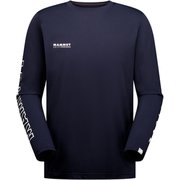 QDロゴプリントロングスリーブTシャツアジアンフィット メンズ カットソー marine PRT3(50355) Sサイズ(日本:Mサイズ) 1016-01030