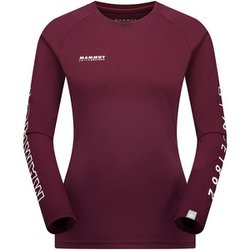 QDロゴプリントロングスリーブTシャツアジアンフィット レディース カットソー vin PRT3（3814） Lサイズ（日本：XLサイズ） 1016-01040