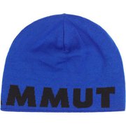 マムートロゴビーニー ニットキャップ eiger blue-black（50644） 1191-04892