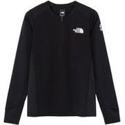 ロングスリーブハイブリッドドライドットライトクルー レディース ランニングウェア シャツ ブラック（K） Mサイズ NTW62571