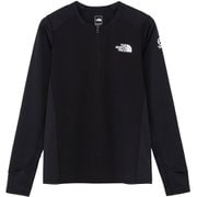 ロングスリーブハイブリッドドライドットライトクルー レディース ランニングウェア シャツ ブラック（K） Mサイズ NTW62571