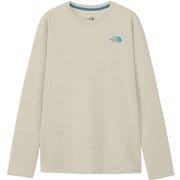 ロングスリーブQDミッドクルー レディース カットソー ホワイトミックスグレー(WE) Lサイズ NTW62516