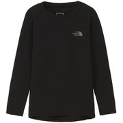 ロングスリーブホットクルー キッズ スキーアンダーウェア ブラック（K） 160サイズ NUJ62542