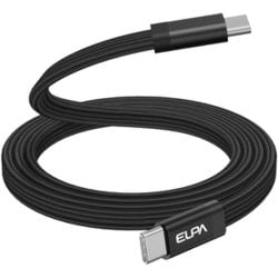 マグネットケーブル フラット USB Type-C to USB Type-C 急速充電 PD対応 最大480Mbps ブラック1m MCA-FCC1060（BK）