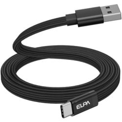マグネットケーブル フラット USB Type-A to USB Type-C 最大480Mbps ブラック 1m MCA-FAC1027（BK）