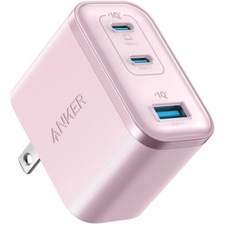 USB急速充電器 Anker Nano Charger 70W USB-C×2/USB-A×1 GaN搭載 ピンク A121AN51