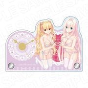 緋弾のアリア ミニアクリルクロック 理子＆リサ ボンテージランジェリー ver.