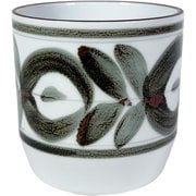 波佐見焼の植木鉢 植器 廻り花 茶 100mm