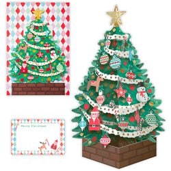 限定 クリスマスカード 立体カード クリスマスツリーカード アタッチオーナメントツリー XAR-846-886