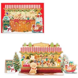 限定 クリスマスカード 立体カード 飾って楽しめるカード クリスマストイショップ XAR-846-961