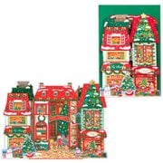 限定 クリスマスカード 立体カード 飾って楽しめるカード クリスマスショッピングモール XAR-846-978