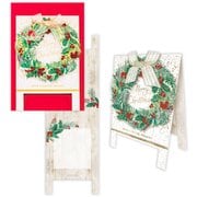 限定 クリスマスカード 立体カード 飾って楽しめるカード クリスマスリースボード XAP-846-985