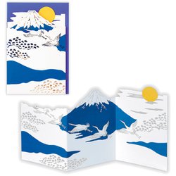 限定 クリスマスカード 和風カード 富士松鶴3 XAP-847-166