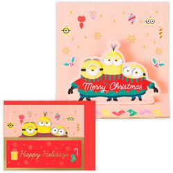 限定 クリスマスミニカード 立体カード ミニオン みんなでクリスマス XBR-847-241