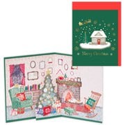 限定 クリスマスミニカード 立体カード ミニグリーンクリスマスハウス XBR-847-272