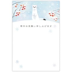 限定 寒中はがき 寒中オコジョ NCP-847-319