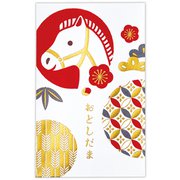 限定 年賀ポチ袋 箔吉祥紋うま NME-847-593