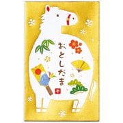 限定 年賀ポチ袋 箔小物白うま NME-847-630