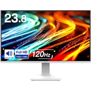 液晶ディスプレイ/23.8型/フルHD(1920×1080)/ADSパネル/ノングレア/120Hz/HDMI×1 DP×1/スピーカー内蔵 ホワイト GH-LCW24V-WH