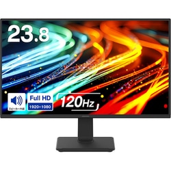 液晶ディスプレイ/23.8型/フルHD（1920×1080）/ADSパネル/ノングレア/120Hz/HDMI×1 DP×1/スピーカー内蔵 ブラック GH-LCW24V-BK