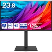 液晶ディスプレイ/23.8型/フルHD(1920×1080)/ADSパネル/ノングレア/120Hz/HDMI×1 DP×1/スピーカー内蔵/昇降スタンド ブラック GH-LCW24VH-BK