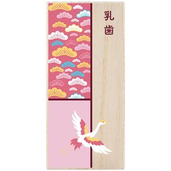 MNCG-F [乳歯ケース F ピンク/鶴松]