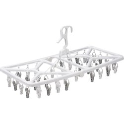 White Laundry引っ張るだけで簡単に取り込みできるハンガー 44ピンチ 約縦35cm×横77cm×高さ36cm SB-129