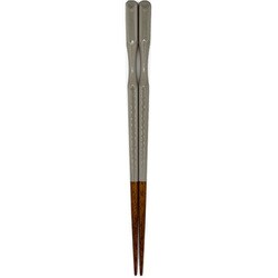 感動の一膳 箸 食洗機対応 23cm グレー